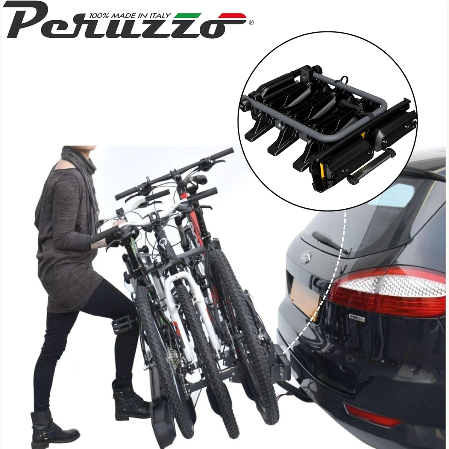 Peruzzo Pure Instinct porte-vélo trois vélos sur attelage